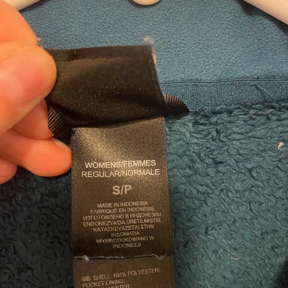 The North Face teal Blue Fleece Jacket - Picture 4 of 5